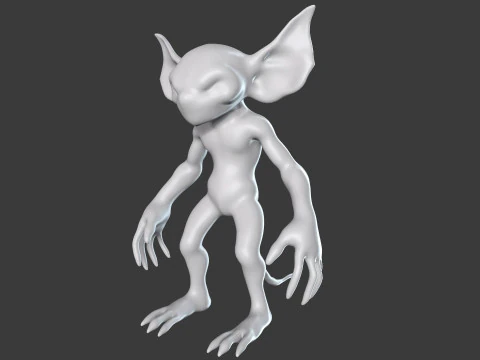 Goblin Base Mesh Pack for Sculpting 3D Model
