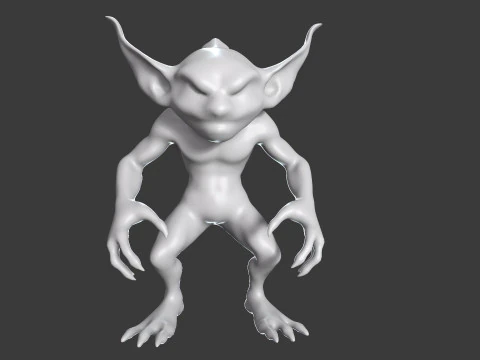 Goblin Base Mesh Pack for Sculpting 3D Model
