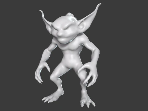 Goblin Base Mesh Pack for Sculpting 3D Model