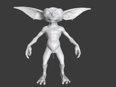 Goblin Base Mesh Pack for Sculpting 3D Model