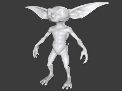 Goblin Base Mesh Pack for Sculpting 3D Model