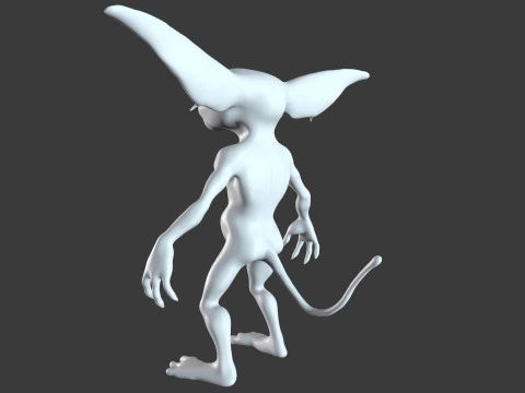 Goblin Base Mesh Pack for Sculpting 3D Model