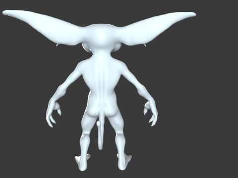 Goblin Base Mesh Pack for Sculpting 3D Model