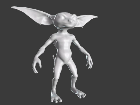 Goblin Base Mesh Pack for Sculpting 3D Model