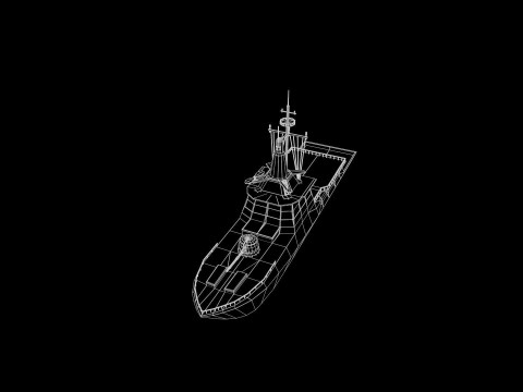 MILITARY ROCKET BOAT with PBR Material 3D 모델