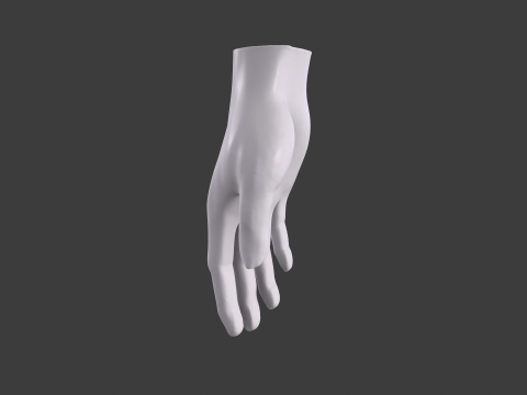 3D Hand Model Collection for Character Design 3D 模型