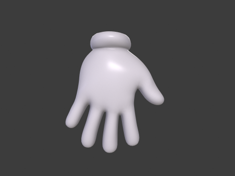 3D Hand Model Collection for Character Design 3D 模型