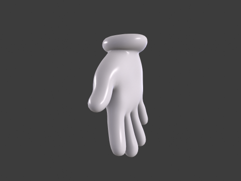 3D Hand Model Collection for Character Design 3D 模型