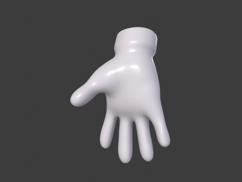 3D Hand Model Collection for Character Design 3D 模型