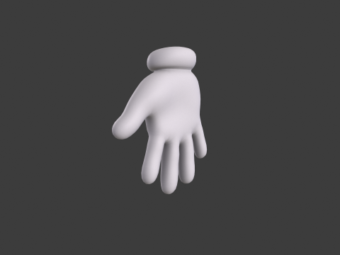 3D Hand Model Collection for Character Design 3D 模型