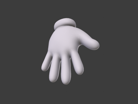 3D Hand Model Collection for Character Design 3D 模型