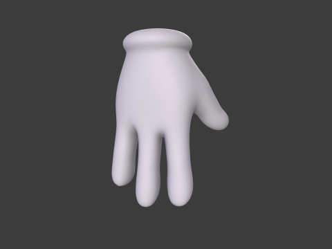 3D Hand Model Collection for Character Design 3D 模型