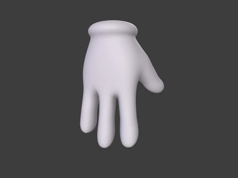 3D Hand Model Collection for Character Design 3D Model