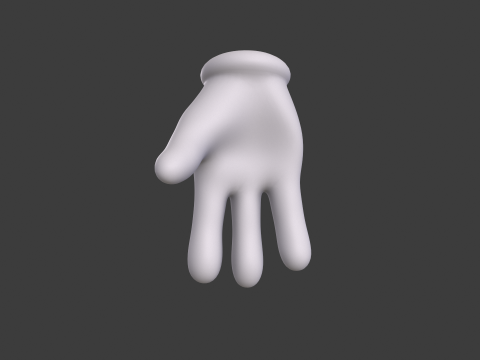 3D Hand Model Collection for Character Design 3D 模型