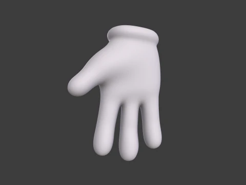 3D Hand Model Collection for Character Design 3D Model