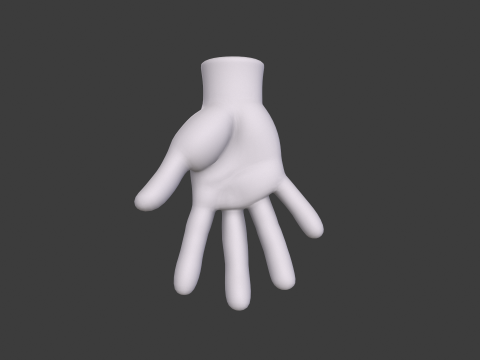 3D Hand Model Collection for Character Design 3D 模型