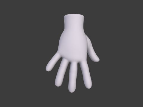 3D Hand Model Collection for Character Design 3D 模型