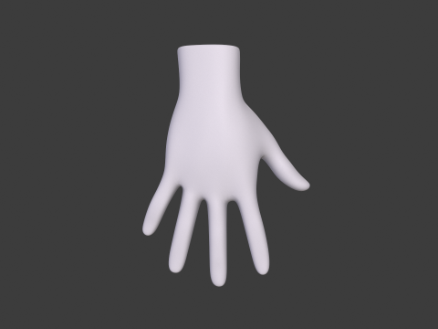 3D Hand Model Collection for Character Design 3D 模型