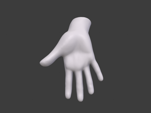 3D Hand Model Collection for Character Design 3D 模型