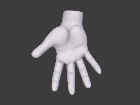 3D Hand Model Collection for Character Design 3D 模型