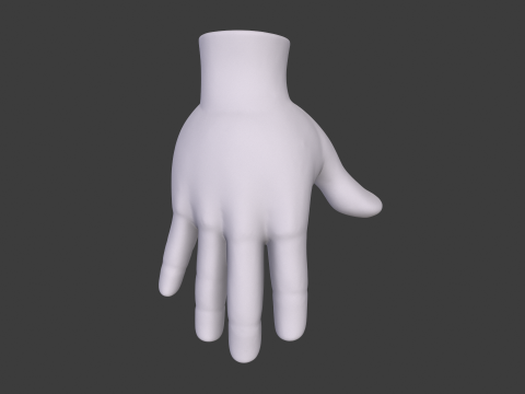 3D Hand Model Collection for Character Design 3D 模型