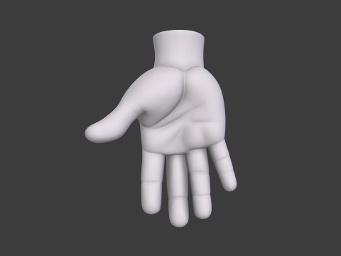 3D Hand Model Collection for Character Design 3D 模型