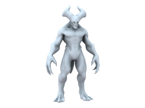 Primal Demons IMM Brush for Zbrush Modello 3D