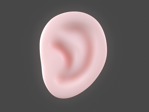 Versatile Ear Base Mesh Pack - 5 Stylized and Realistic Ears 3D Model