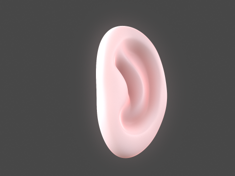 Versatile Ear Base Mesh Pack - 5 Stylized and Realistic Ears 3D Model
