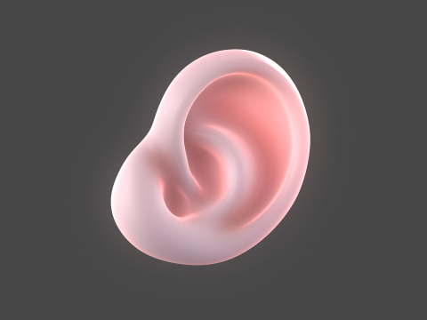 Versatile Ear Base Mesh Pack - 5 Stylized and Realistic Ears 3D Model