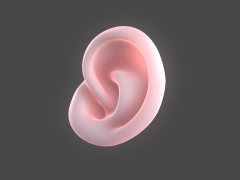 Versatile Ear Base Mesh Pack - 5 Stylized and Realistic Ears 3D Model