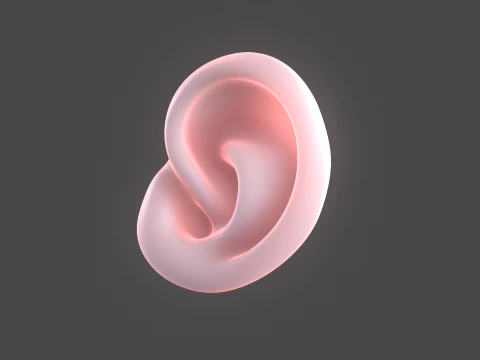Versatile Ear Base Mesh Pack - 5 Stylized and Realistic Ears 3D Model