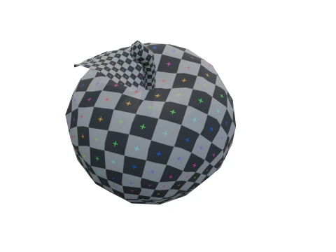 Stylized Low Poly Apple 3D Model