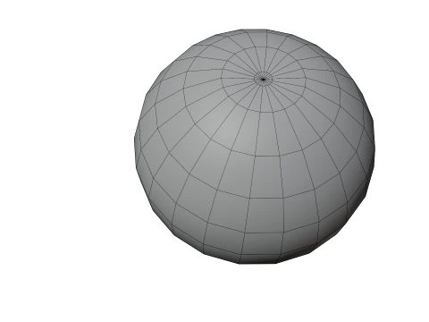 Stylized Orange Low-Poly 3D Model