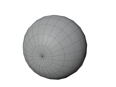Stylized Orange Low-Poly 3D Model