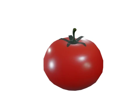 Stylized Tomato Low Poly 3D Model