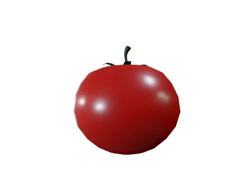 Stylized Tomato Low Poly 3D Model