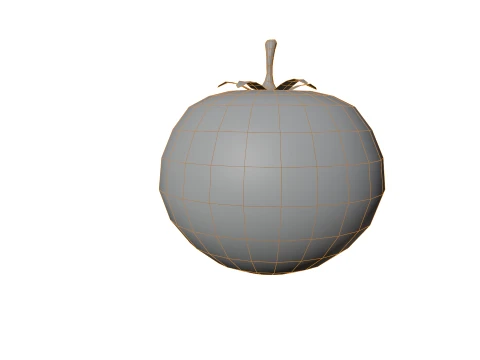 Stylized Tomato Low Poly 3D Model
