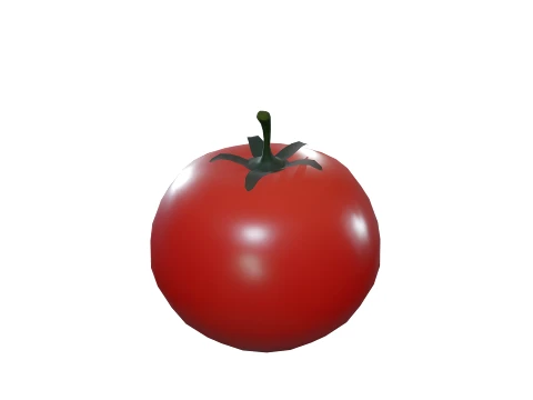 Stylized Tomato Low Poly 3D Model