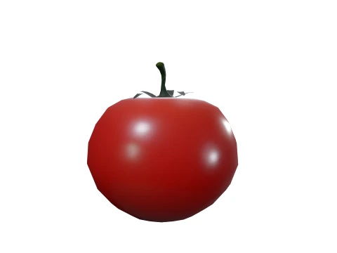 Stylized Tomato Low Poly 3D Model