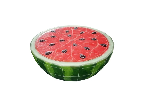 Stylized Watermelon Game-Ready 3D Model