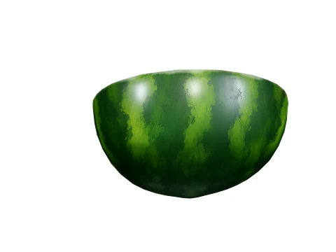 Stylized Watermelon Game-Ready 3D Model