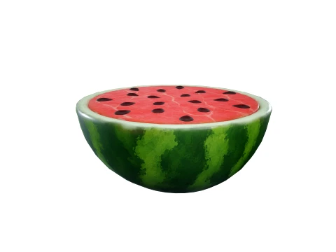 Stylized Watermelon Game-Ready 3D Model