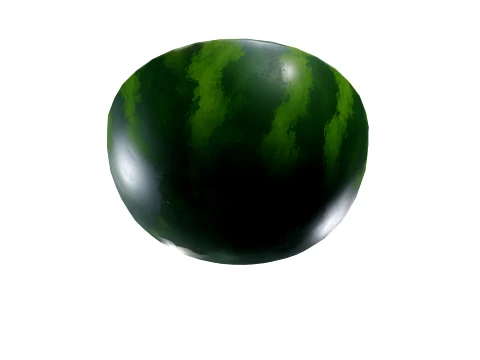 Stylized Watermelon Game-Ready 3D Model