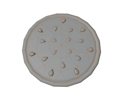 Stylized Watermelon Game-Ready 3D Model