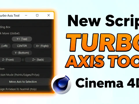 TurboAxis Tool Super Fast Axis Control in Cinema 4D 3D Model