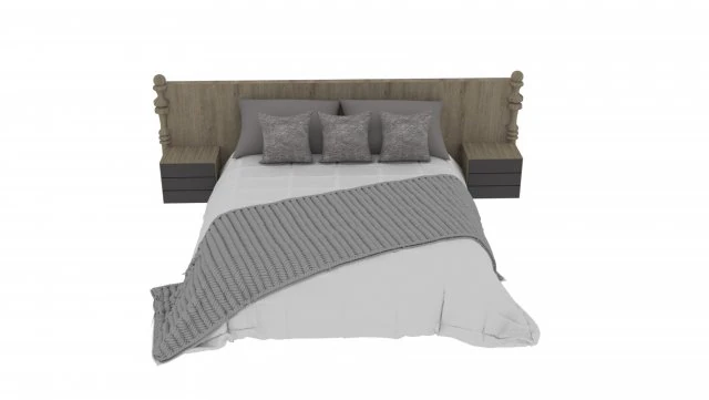 yatak 3D Model .c4d .max .obj .3ds .fbx .stl .blend 