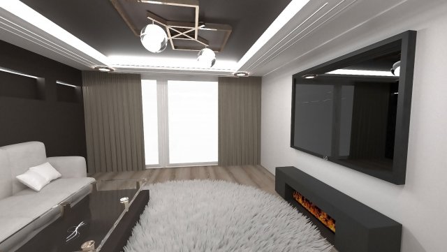 living room 3D Model .c4d .max .obj .3ds .fbx .stl .blend 