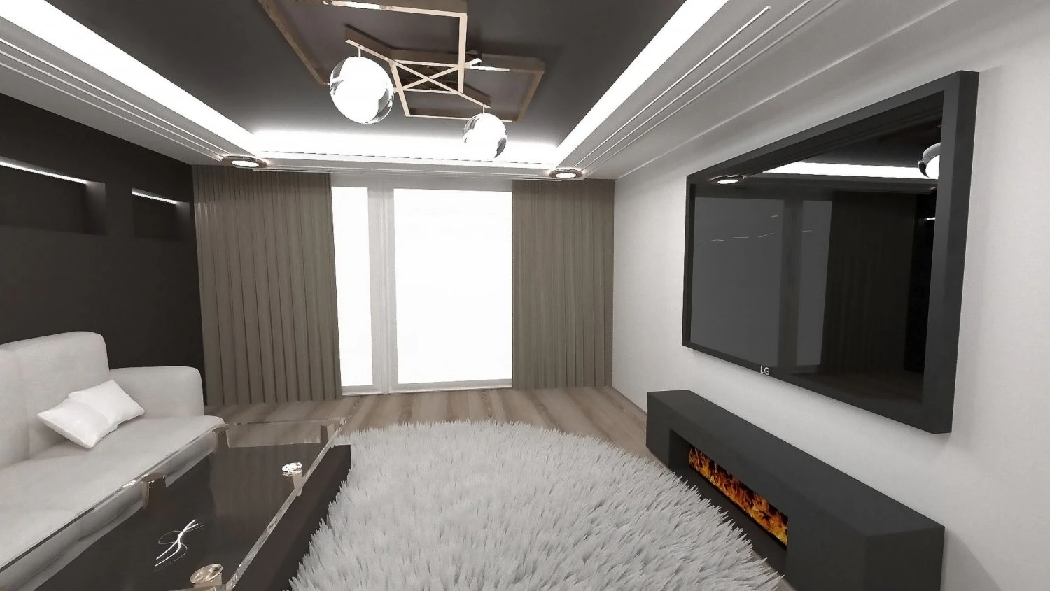 living room 3D Model .c4d .max .obj .3ds .fbx .stl .blend 