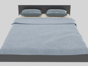 modern bed 3D 模型